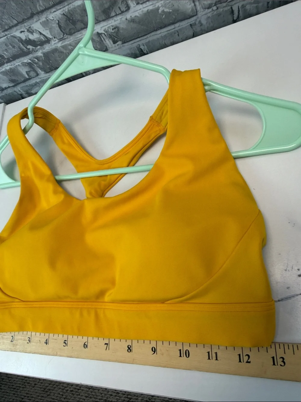 Athleta Women’s‎ Racerback Sports Bra - Mustard Yellow